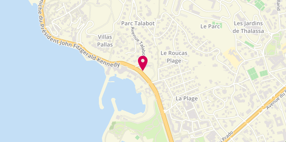 Plan de Clinique Vétérinaire de la Plage, 1 promenade Georges Pompidou, 13008 Marseille