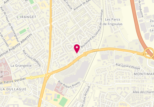 Plan de Clinique Veterinaire Domitia, 44 Rue Laurens Ravanel, 34500 Béziers