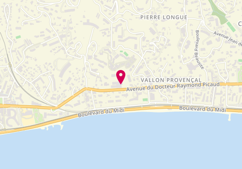 Plan de Clinique Vétérinaire Etoile - Dr Virginia ROSSI, 58-60 avenue Du Dr Raymond Picaud, 06150 Cannes