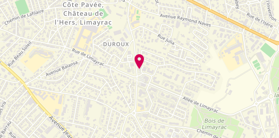 Plan de Clinique Vétérinaire de la Terrasse, 8 avenue Lucien Baroux, 31000 Toulouse