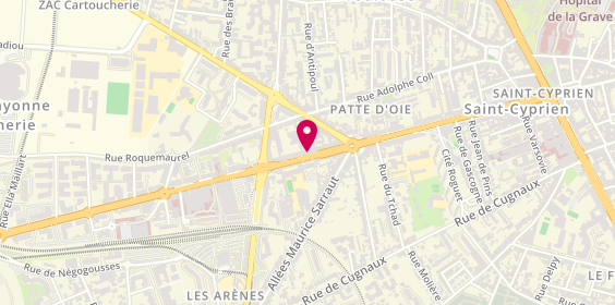 Plan de Clinique Vétérinaire de la Patte d'Oie, 28 avenue de Lombez, 31300 Toulouse