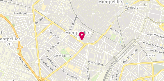 Plan de Clinique Vétérinaire Argos Montpellier G, 4 Cr Gambetta, 34000 Montpellier