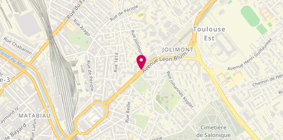 Plan de Clinique vétérinaire de Jolimont, 1 Avenue Léon Blum, 31500 Toulouse