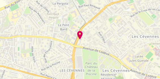 Plan de Clinique Vétérinaire des Tonnelles - Dr Marié, 235 avenue Paul Bringuier, 34080 Montpellier