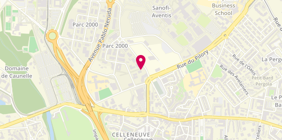 Plan de Clinique Vétérinaire VETOCIA Montpellier, 391 Rue Favre de Saint-Castor, 34080 Montpellier