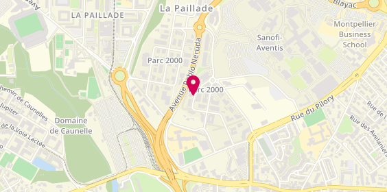 Plan de Dunie-Mérigot Antoine, Centre Hospitalie 395 Rue Maurice Béjart, 34080 Montpellier