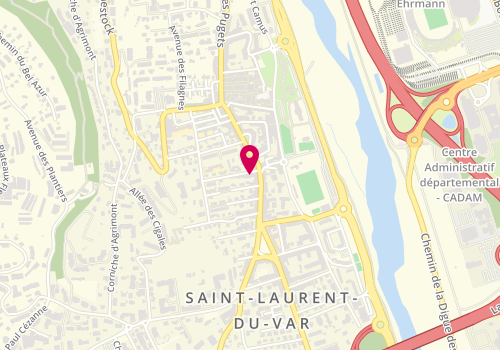 Plan de Cabinet vétérinaire Univet Saint Laurent du Var, 29 Rue Layet Bérenger, 06700 Saint-Laurent-du-Var