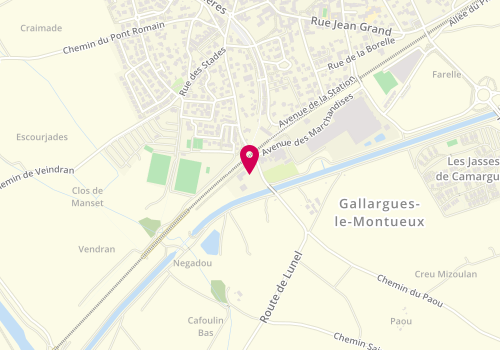 Plan de Clinique Vétérinaire MediAnimal à Gallargues-le-Montueux, 80 Route de Lunel, 30660 Gallargues-le-Montueux