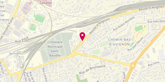 Plan de Clinique Veterinaire l'Avenir, 145 Route Avignon, 30000 Nîmes