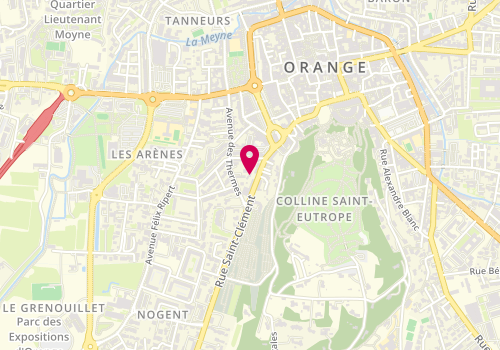 Plan de Clinique vétérinaire Saint'Eutrope, 126 Rue Saint-Clément, 84100 Orange