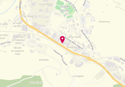 Plan de Clinique vétérinaire du Toulon, 280 avenue Marc Seguin, 07000 Privas