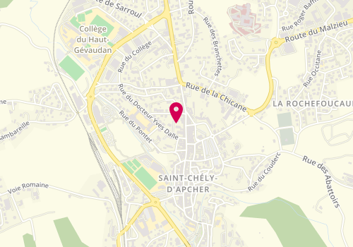Plan de CHEUVART Pascal, 6 Rue Dr Yves Dalle, 48200 Saint-Chély-d'Apcher