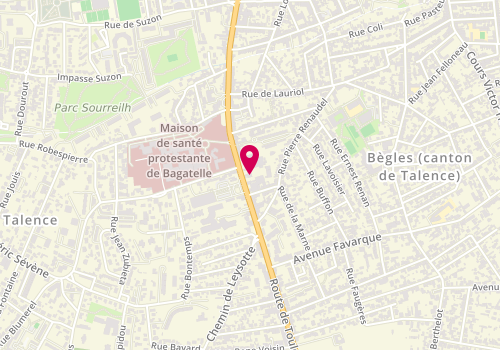 Plan de Clinique Vétérinaire ASSISTAVET, 170 Route de Toulouse, 33130 Bègles