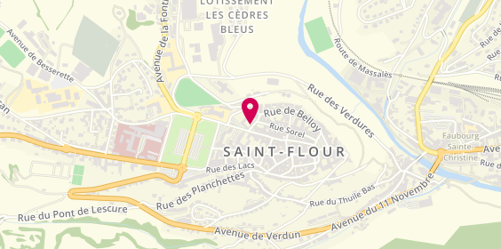 Plan de Carovetosteo, Résidence Notre-Dame
32 Rue du Collège, 15100 Saint-Flour