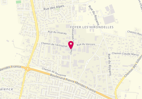 Plan de CHAMBOST Jean-Luc, Zone Artisanale Les Revols Chemin Meannes, 26540 Mours-Saint-Eusèbe