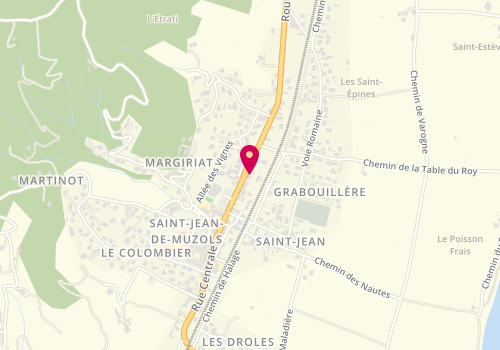 Plan de Clinique Veterinaire le Grand Souffle, 9 Bis Rue Centrale, 07300 Saint-Jean-de-Muzols