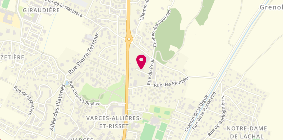 Plan de Cab. Vétérinaire du Petit Rochefort, 28 Rue du Peuil, 38760 Varces-Allières-et-Risset