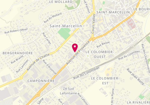Plan de NARBONNE CYRILLE Hays, 30 Avenue Provence, 38160 Saint-Marcellin