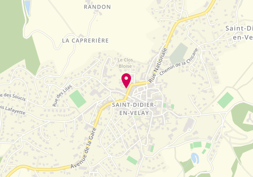 Plan de PONS Julien, 17 Route Nationale, 43140 Saint-Didier-en-Velay