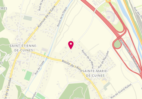 Plan de Vaudois-Thiesset Joëlle, Zone Artisanale des Grands Pres Rue Crouze, 73130 Sainte-Marie-de-Cuines