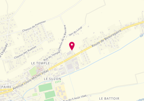 Plan de Clinique Vétérinaire des Erables, 1270 Route de Beaurepaire, 38270 Saint-Barthélemy