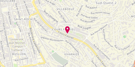 Plan de Vet In Blue, 33 Cours Fauriel, 42100 Saint-Étienne