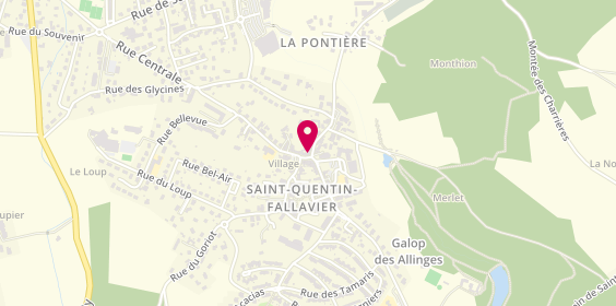 Plan de Cab Medico Chirurgical Veterinaire de la Fontaine, 2 Rue Centrale, 38070 Saint-Quentin-Fallavier