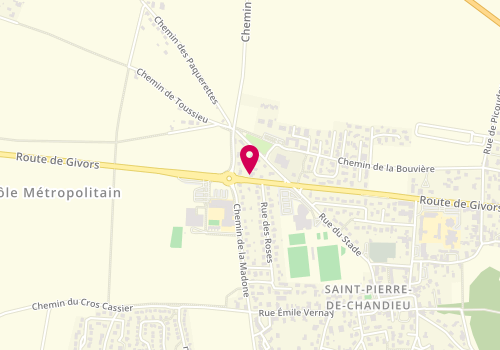Plan de Clinique Veterinaire, 49 Route de Givors, 69780 Saint-Pierre-de-Chandieu
