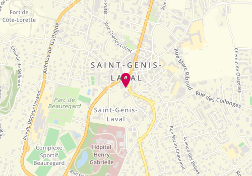 Plan de Clinique vétérinaire de la place - Hue-Leroy, 7 place Maréchal Joffre, 69230 Saint-Genis-Laval