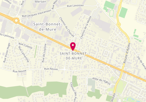 Plan de Clinique Veterinaire des Muriers, 93 Bis Route Nationale 6, 69720 Saint-Bonnet-de-Mure