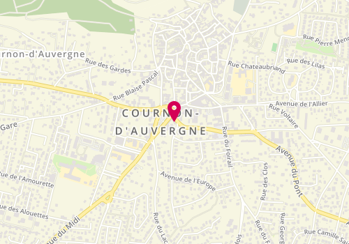 Plan de Clinique Veterinaire du Cornonet, 2 Av. De la Liberté, 63800 Cournon-d'Auvergne