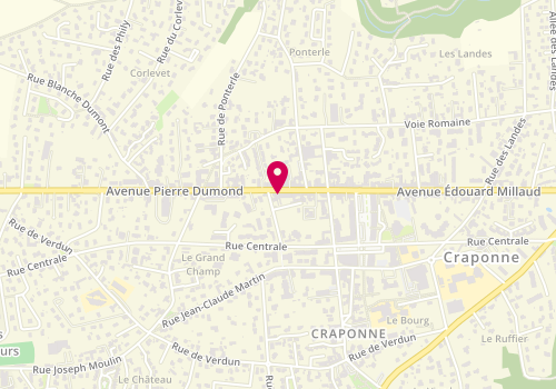 Plan de Clinique Vétérinaire du Docteur Thollot, 119 avenue Pierre Dumond, 69290 Craponne