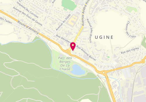 Plan de Clinique Vétérinaire, 400 Route d'Annecy Albertville, 73400 Ugine