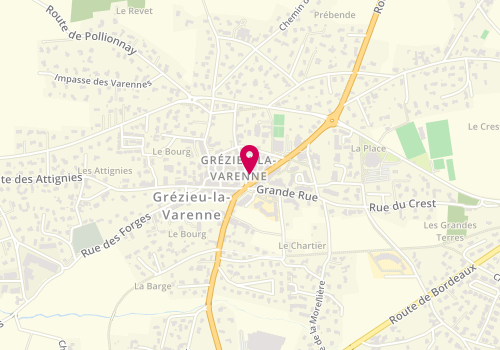 Plan de CLEMENT Caroline, 2 Rue de l'Artisanat, 69290 Grézieu-la-Varenne