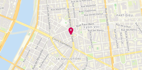 Plan de Mon Véto Lyon SAXE, 142 avenue Maréchal de Saxe, 69003 Lyon