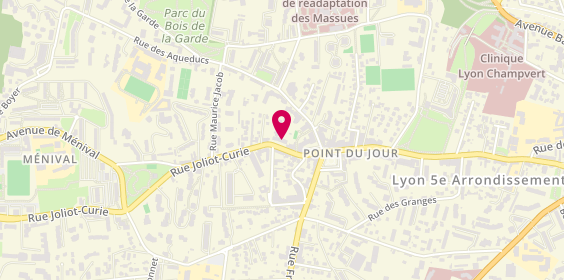 Plan de Cabinet Veterinaire du Point du Jour, 18 Rue Joliot Curie, 69005 Lyon