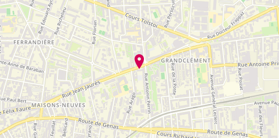 Plan de RENEVIER Gilles, 70 Rue Jean Jaurès, 69100 Villeurbanne