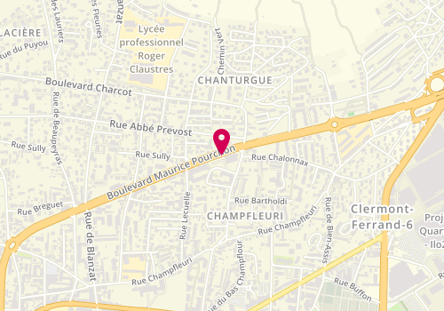 Plan de Pole Sante Chanturgue, 52 Boulevard Maurice Pourchon, 63100 Clermont-Ferrand