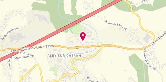 Plan de Clinique Vétérinaire des Rives du Chéran, 150 Route de la Combe, 74540 Alby-sur-Chéran