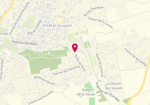 Plan de DE FERRARE Catherine, 10 Route Riom, 63140 Châtel-Guyon