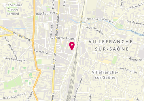 Plan de Clinique Vétérinaire des Arcades, 544 Boulevard Louis Blanc, 69400 Villefranche-sur-Saône