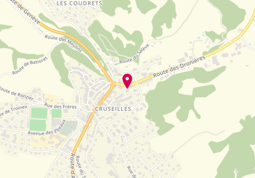 Plan de Clinique Vétérinaire du Salève, 70 Route des Dronières, 74350 Cruseilles