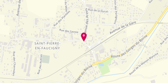 Plan de Clinique Vétérinaire Désirade, 693 avenue de la République, 74800 Saint-Pierre-en-Faucigny
