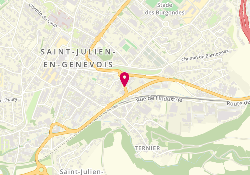 Plan de COUDERT Maud, 7 Avenue de la Gare, 74160 Saint-Julien-en-Genevois