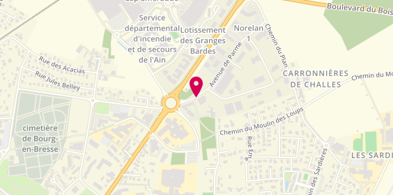Plan de Cabinet Veterinaire du Clair Matin, Zone Norelan
110 Avenue de Parme, 01000 Bourg-en-Bresse