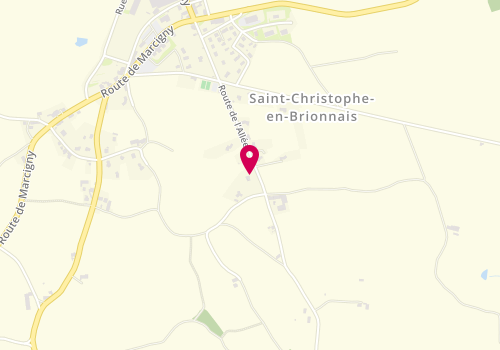 Plan de CHANTRY Thibault Cabinet Vétérinaire de l'Allée, 24 Route de l'Allée, 71800 Saint-Christophe-en-Brionnais