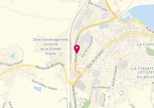 Plan de Vet'Alliance du Brionnais - Clinique vétérinaire de l'Erable Rouge, Route des Forges, 71800 La Clayette