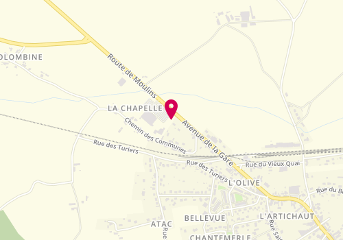 Plan de COVILLAULT Guillaume, Route de Moulins, 03290 Dompierre-sur-Besbre