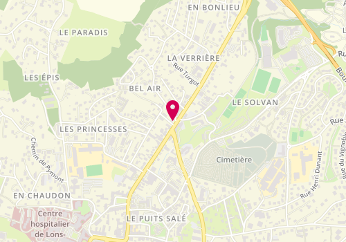 Plan de Clinique Vétérinaire du Solvan, 275 Route de Besançon, 39000 Lons-le-Saunier