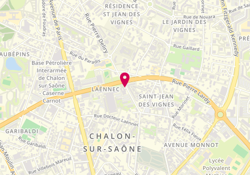 Plan de AGOSTO Marc, 21 Rue Pierre Deliry, 71100 Chalon-sur-Saône